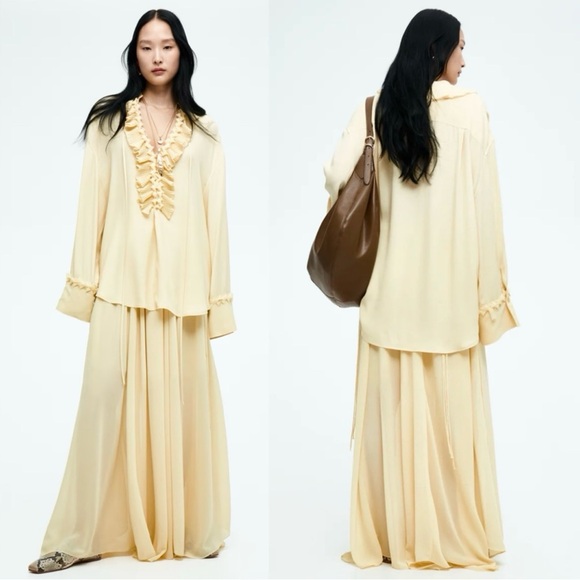 H&M Ruffled Tunic Blouse Limited Edition - Picture 11 of 17